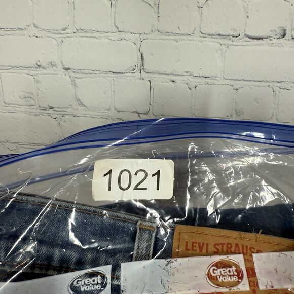 Levis 505 Jeans Men Size 40X32 Denim Medium Washed Blue Straight Leg Western - Picture 15 of 15